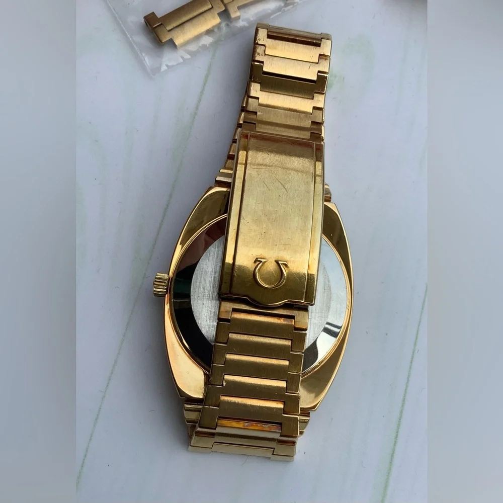 Mens AUTOMATIC OMEGA Gold Tone Day-Date Bracelet Watch ❤️‍🔥❤️‍🔥❤️‍🔥